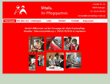 Tablet Screenshot of krankenpflege-vitalis.de